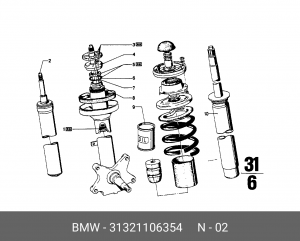 Амортизатор подвески 31 32 1 106 354 BMW