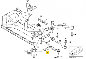 Рычаг подвески 31 12 1 092 023 BMW
