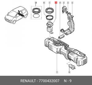 Насос электрический топливной системы 7700432007 RENAULT