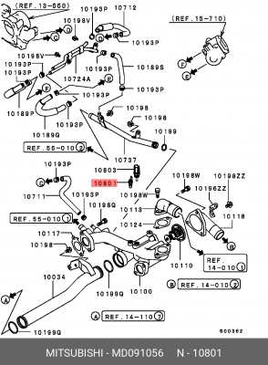 Указатель температуры MD091056 MITSUBISHI
