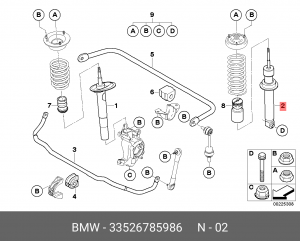 Амортизатор подвески 33 52 6 785 986 BMW