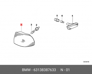 Фонарь указателя поворота 63 13 8 387 633 BMW