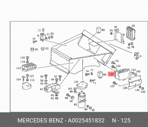 Блок управления двигателем A 002 545 18 32 MERCEDES BENZ