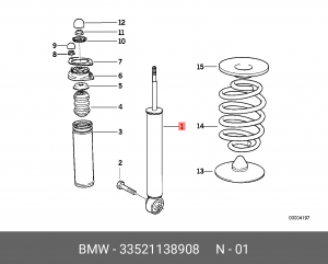 Амортизатор подвески 33 52 1 138 908 BMW