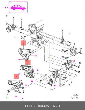 Ремень приводной 1 004 485 FORD