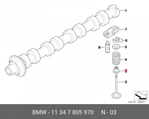 Колпачок маслосъемный 11 34 7 805 970 BMW