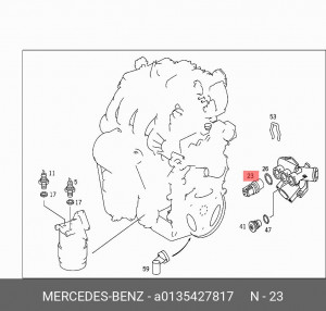 Датчик температуры охлаждающей жидкости A0135427817 MERCEDES BENZ