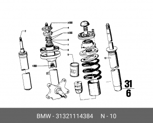 Амортизатор подвески 31 32 1 114 384 BMW