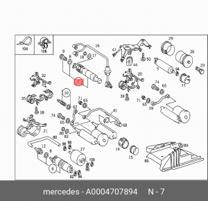 Насос электрический топливной системы A0004707894 MERCEDES BENZ