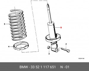 Амортизатор подвески 33 52 1 117 651 BMW