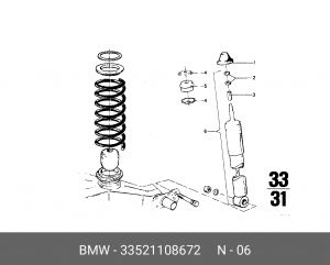 Амортизатор подвески 33 52 1 108 672 BMW