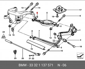 Сайлентблок 33 32 1 137 571 BMW