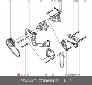 Ремень приводной 7700690029 RENAULT