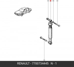 Амортизатор подвески 7700734445 RENAULT