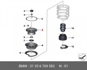 Опора амортизатора подвески 31 33 6 769 582 BMW