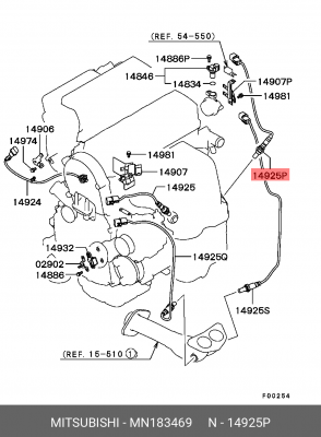 Датчик кислородный (лямбда-зонд) MN183469 MITSUBISHI