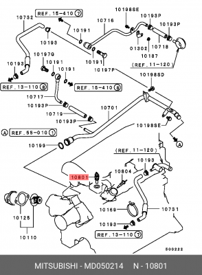 Указатель температуры MD050214 MITSUBISHI