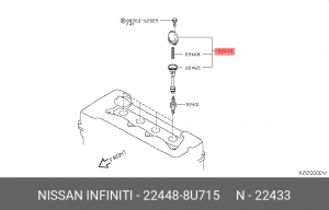 Катушка зажигания 22448-8U715 NISSAN