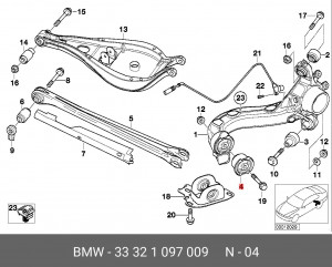 Сайлентблок 33 32 1 097 009 BMW