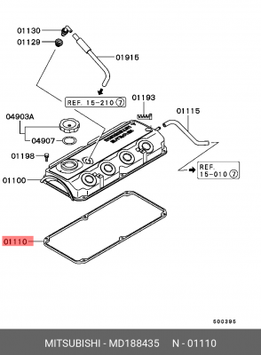 Прокладка крышки распредвала MD188435 MITSUBISHI