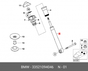 Амортизатор подвески 33 52 1 094 046 BMW