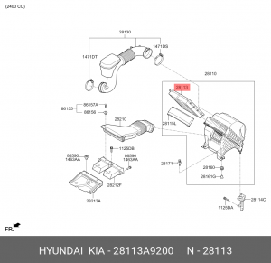 Фильтр воздушный 28113-A9200 HYUNDAI KIA