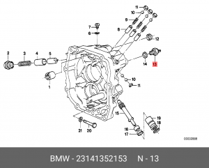 Фонарь заднего хода 23 14 1 352 153 BMW