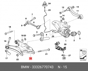 Рычаг подвески 33 32 6 770 743 BMW