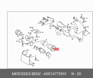 Фильтр топливный A 001 477 59 01 MERCEDES BENZ