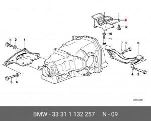 Опора коробки передач 33 31 1 132 257 BMW