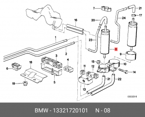 Фильтр топливный 13 32 1 720 101 BMW