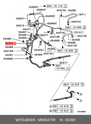 Фильтр топливный MB504759 MITSUBISHI
