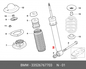 Амортизатор подвески 33 52 6 767 703 BMW