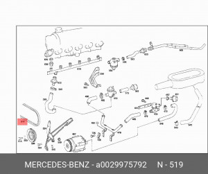 Ремень приводной A0029975792 MERCEDES BENZ