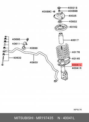 Набор для для регулировки передних стоек подвески MR197435 MITSUBISHI