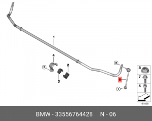 Стойка стабилизатора 33 55 6 764 428 BMW