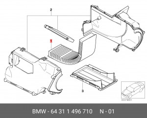 Фильтр салона 64 31 1 496 710 BMW