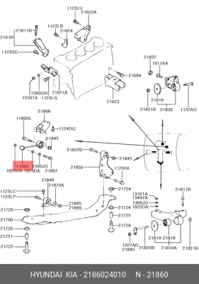 Деталь 2186024010 HYUNDAI KIA