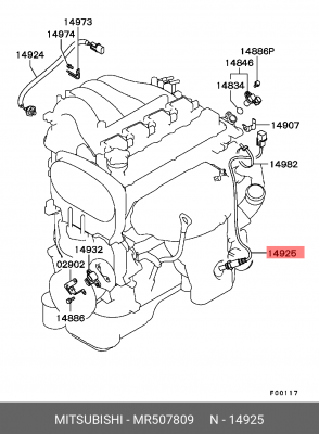 Датчик кислородный (лямбда-зонд) MR507809 MITSUBISHI