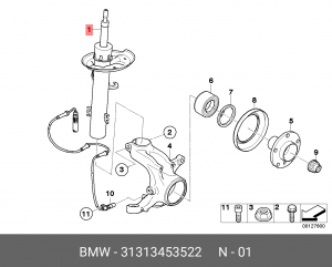 Амортизатор подвески 31 31 3 453 522 BMW