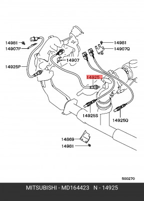 Датчик кислородный (лямбда-зонд) MD164423 MITSUBISHI