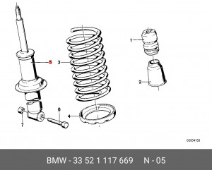 Амортизатор подвески 33 52 1 117 669 BMW