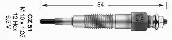Свеча накаливания 3209 NGK NTK