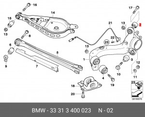 Сайлентблок 33 31 3 400 023 BMW