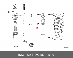Амортизатор подвески 33 52 1 092 489 BMW