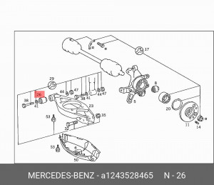 Сайлентблок A 124 352 84 65 MERCEDES BENZ