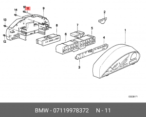 Лампа 07 11 9 978 372 BMW