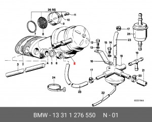 Насос электрический топливной системы 13 31 1 276 550 BMW