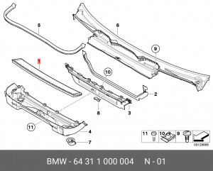 Фильтр салона 64 31 1 000 004 BMW