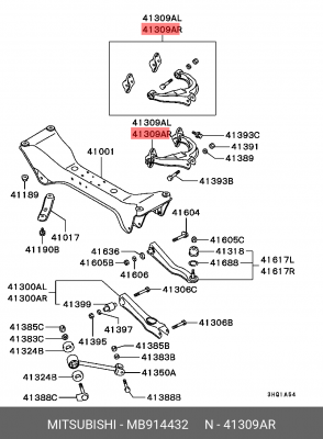 Рычаг подвески MB914432 MITSUBISHI